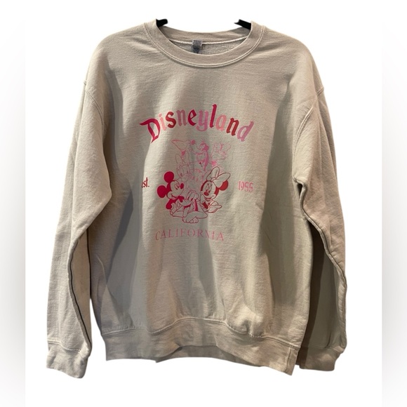 Disneyland est 1955 California Women’s Pullover Sweatshirt Crewneck Size: Medium - Picture 1 of 3